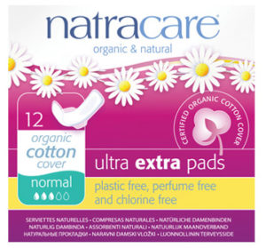 natracare biodegradable pads